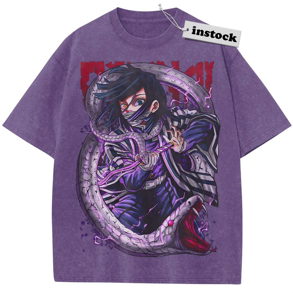 Obanai Iguro Shirt, Demon Slayer Shirt, Anime Shirt, Vintage T-Shirt