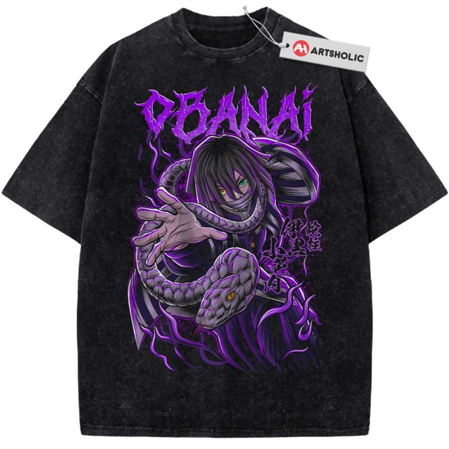 Alternative view of Obanai Iguro Shirt, Demon Slayer Shirt, Anime Shirt, Vintage T-Shirt