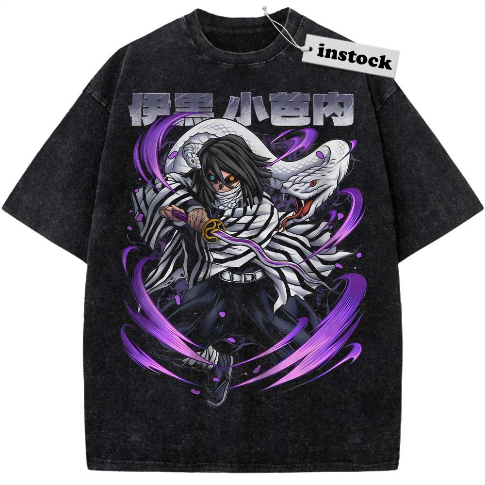 Obanai Iguro Shirt, Demon Slayer Shirt, Anime Shirt, Vintage T-Shirt