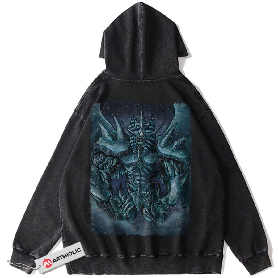 Alternative view of Obelisk the Tormentor Hoodie, Anime Hoodie, Vintage Hoodie