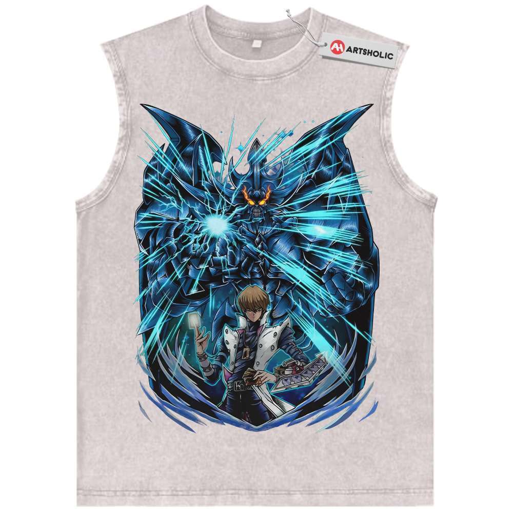Alternative view of Obelisk the Tormentor Tank Top, Seto Kaiba Tank Top, Anime Tank Top, Vintage Tank Top