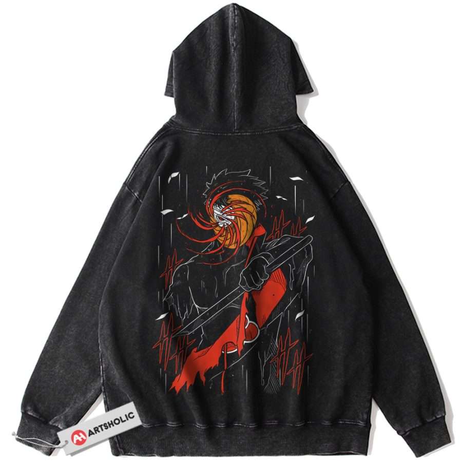 Alternative view of Obito Uchiha Hoodie, Naruto Hoodie, Anime Hoodie, Vintage Hoodie