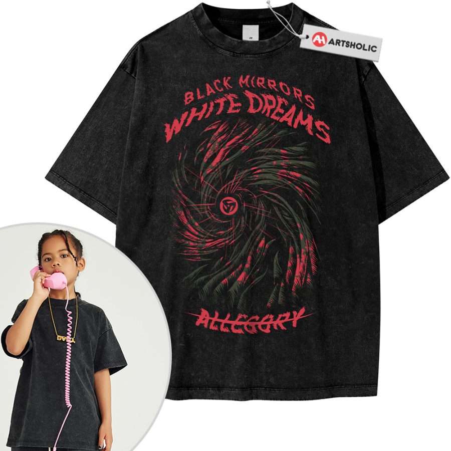 Alternative view of Obito Uchiha Shirt For Kids, Naruto Shirt For Kids, Anime Shirt For Kids, Vintage Tee For Kids
