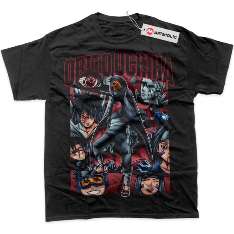 Alternative view of Obito Uchiha Shirt, Naruto Shirt, Anime Shirt, Graphic T-Shirt