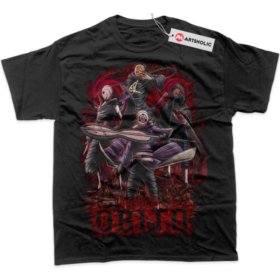 Alternative view of Obito Uchiha Shirt, Naruto Shirt, Anime Shirt, Graphic Tee