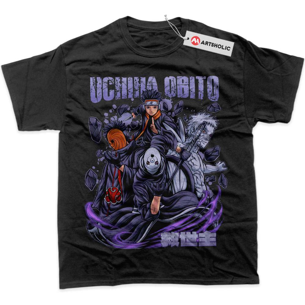 Alternative view of Obito Uchiha Shirt, Naruto Shirt, Anime Shirt, Graphic Tee