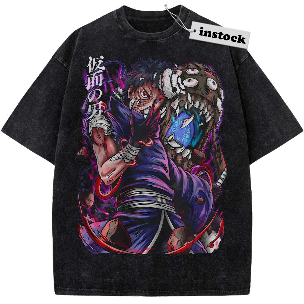Obito Uchiha Shirt, Naruto Shirt, Anime Shirt, Vintage T-Shirt