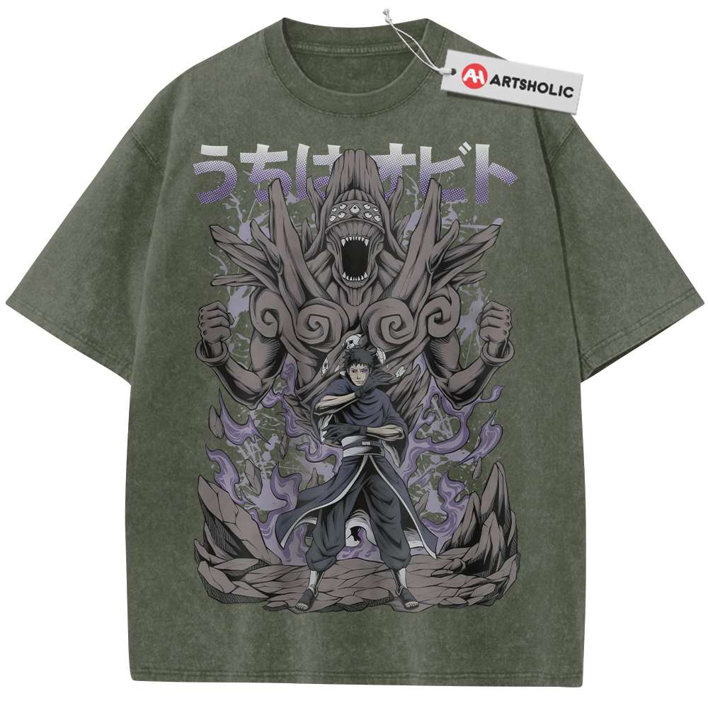 Alternative view of Obito Uchiha Shirt, Naruto Shirt, Anime Shirt, Vintage Tee