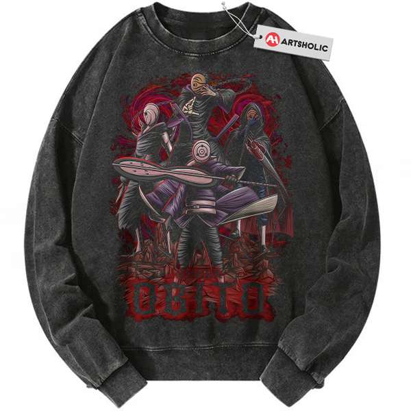 Obito Uchiha Sweatshirt, Naruto Sweatshirt, Anime Sweatshirt, Vintage Sweatshirt