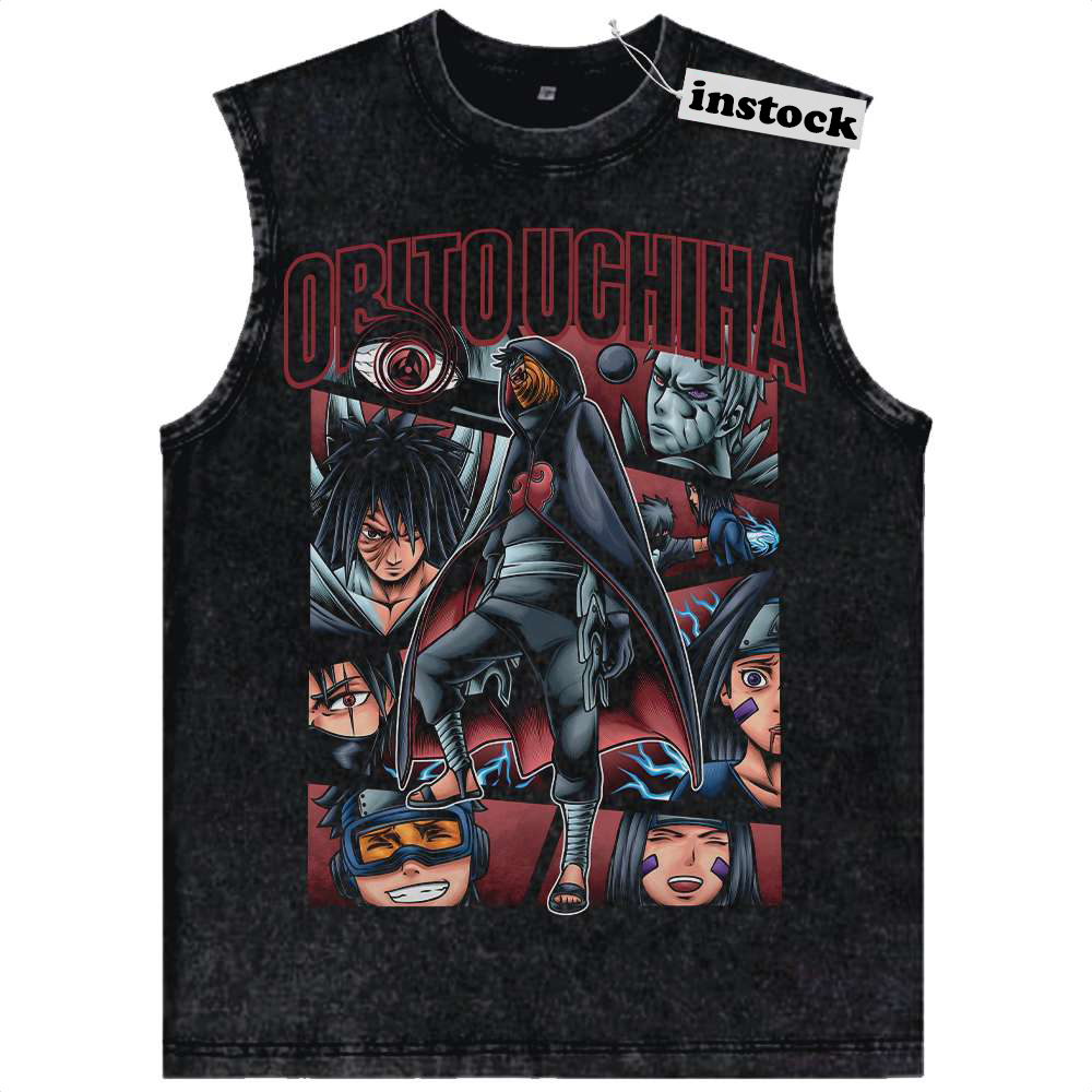 Obito Uchiha Tank Top, Naruto Tank Top, Anime Tank Top, Vintage Tank Top