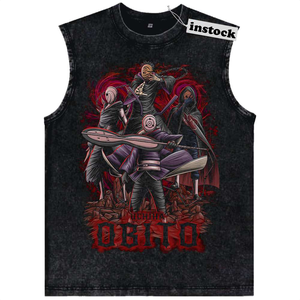 Obito Uchiha Tank Top, Naruto Tank Top, Anime Tank Top, Vintage Tank Top