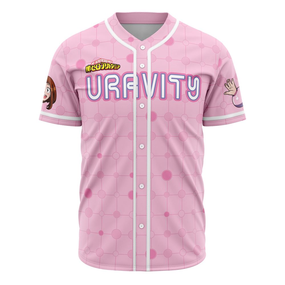 Ochaco Uraraka My Hero Academia Custom Baseball Jersey - Otaku Hall