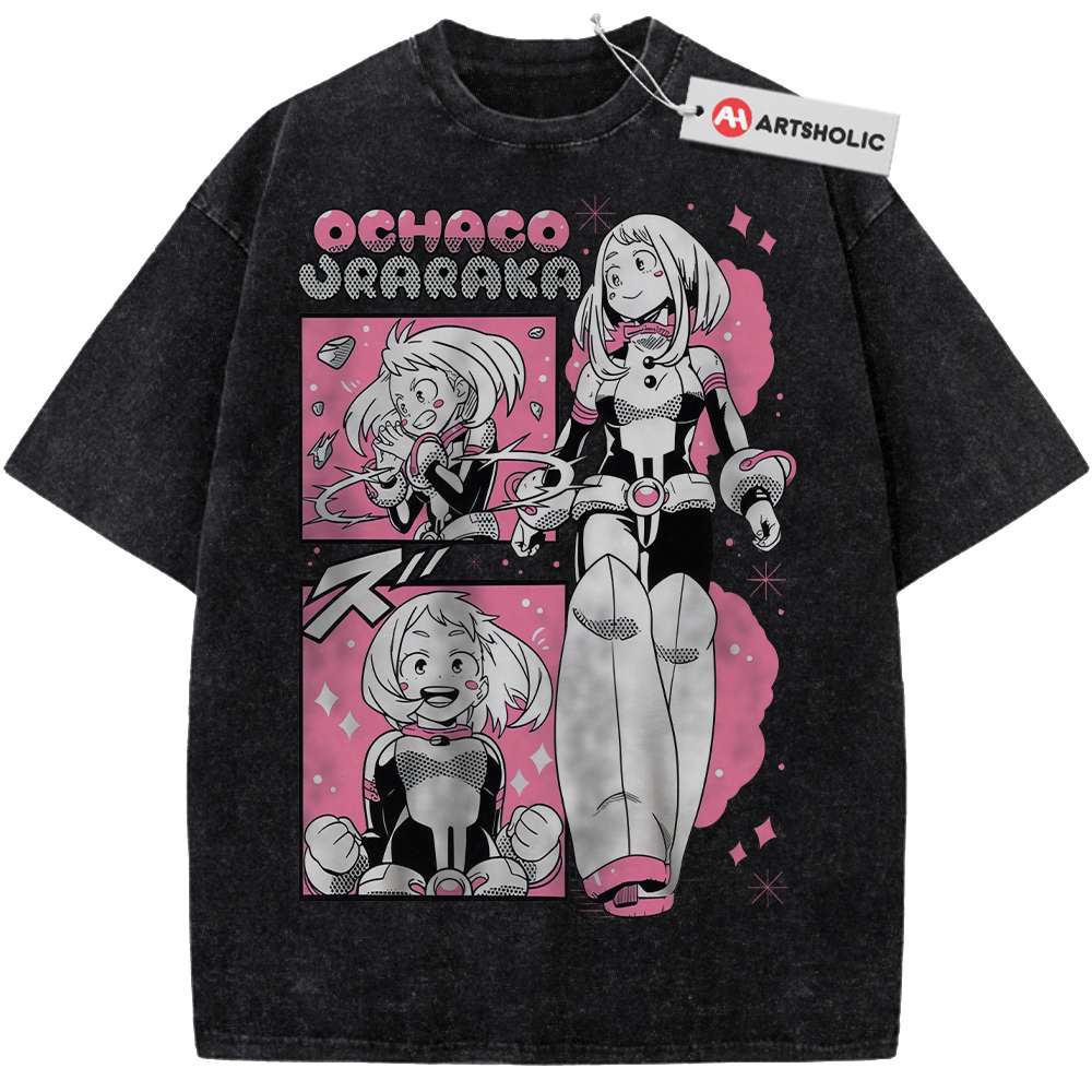 Alternative view of Ochaco Uraraka Shirt, Uravity Shirt, MHA Shirt, Anime Shirt, Vintage T-Shirt