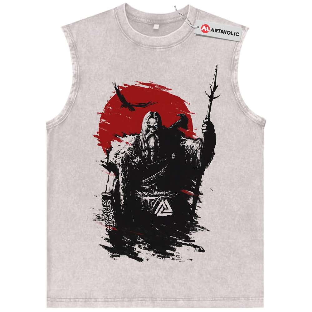 Odin Tank Top, Norse Mythology Tank Top, Vintage Tank Top