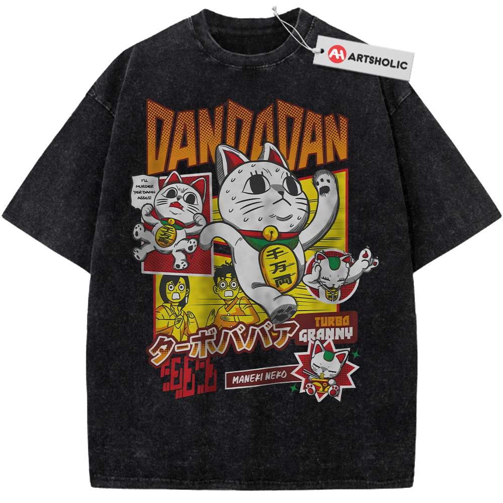 Alternative view of Okarun Shirt, Ken Takakura Shirt, Momo Ayase Shirt, Turbo Granny Shirt, Dandadan Shirt, Anime Shirt, Vintage Tee