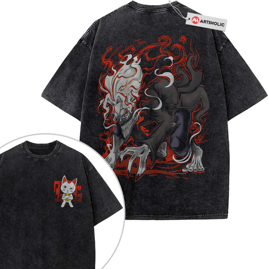 Alternative view of Okarun Shirt, Ken Takakura Shirt, Turbo Granny Shirt, Dandadan Shirt, Anime Shirt, Vintage T-Shirt 2-Sided