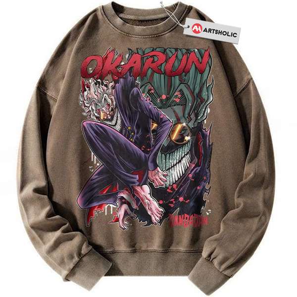 Alternative view of Okarun Sweatshirt, Ken Takakura Sweatshirt, Dandadan Sweatshirt, Anime Sweatshirt, Vintage Sweater