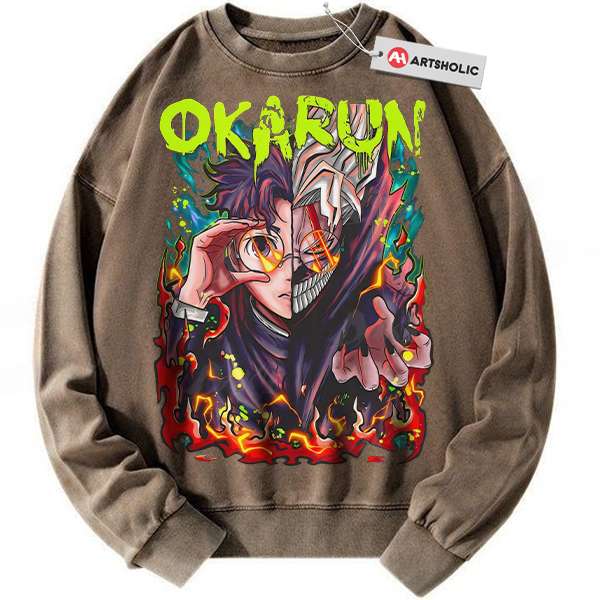 Alternative view of Okarun Sweatshirt, Ken Takakura Sweatshirt, Dandadan Sweatshirt, Anime Sweatshirt, Vintage Sweatshirt