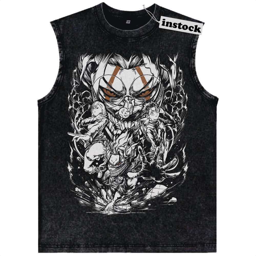 Okarun Tank Top, Dandadan Tank Top, Anime Tank Top, Vintage Tank Top