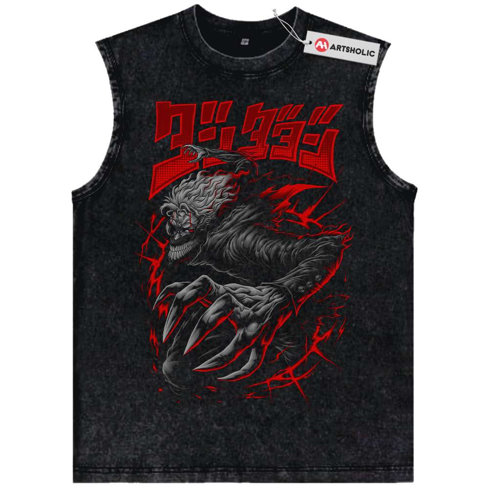 Okarun Tank Top, Dandadan Tank Top, Anime Tank Top, Vintage Tank Top