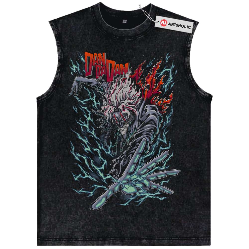 Okarun Tank Top, Dandadan Tank Top, Anime Tank Top, Vintage Tank Top