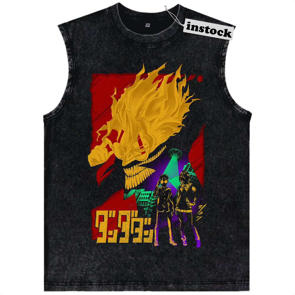 Okarun Tank Top, Dandadan Tank Top, Anime Tank Top, Vintage Tank Top