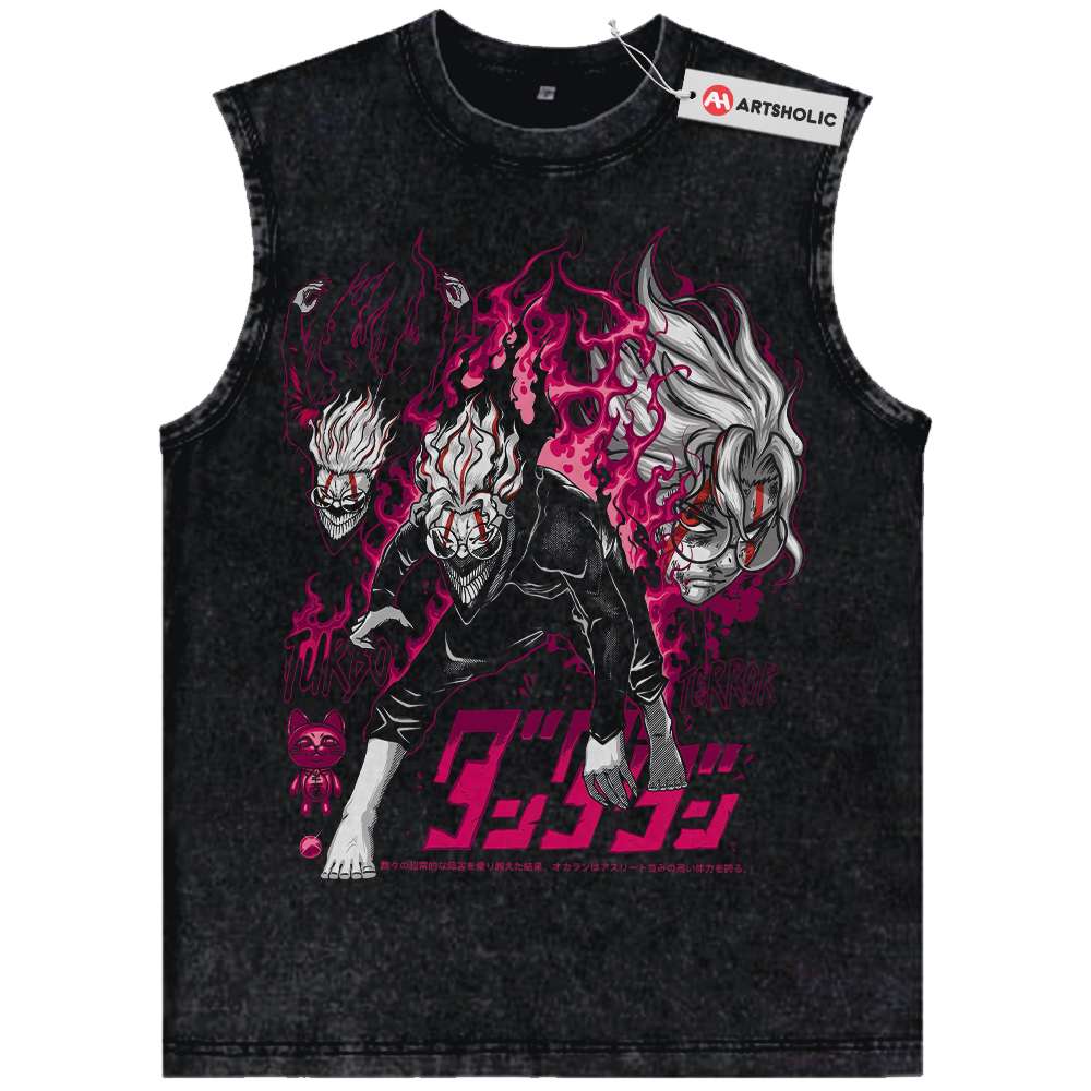 Okarun Tank Top, Dandadan Tank Top, Anime Tank Top, Vintage Tank Top