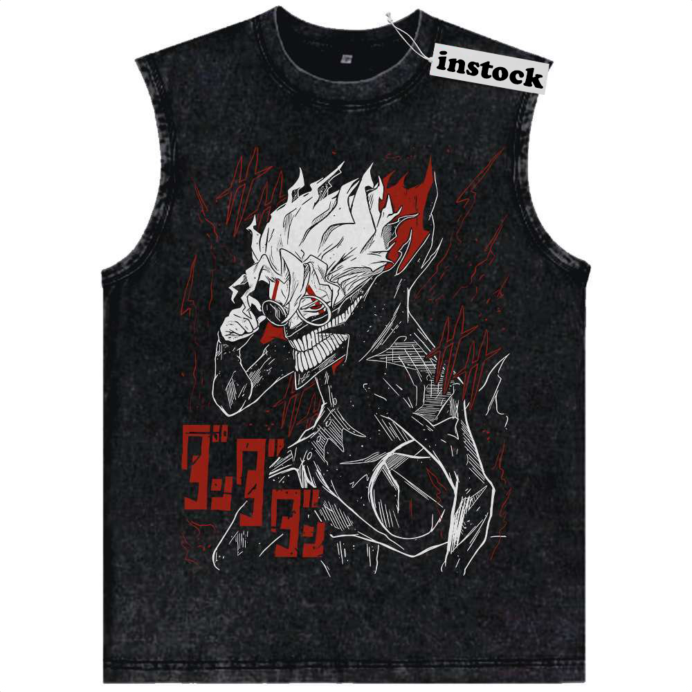 Okarun Tank Top, Dandadan Tank Top, Anime Tank Top, Vintage Tank Top