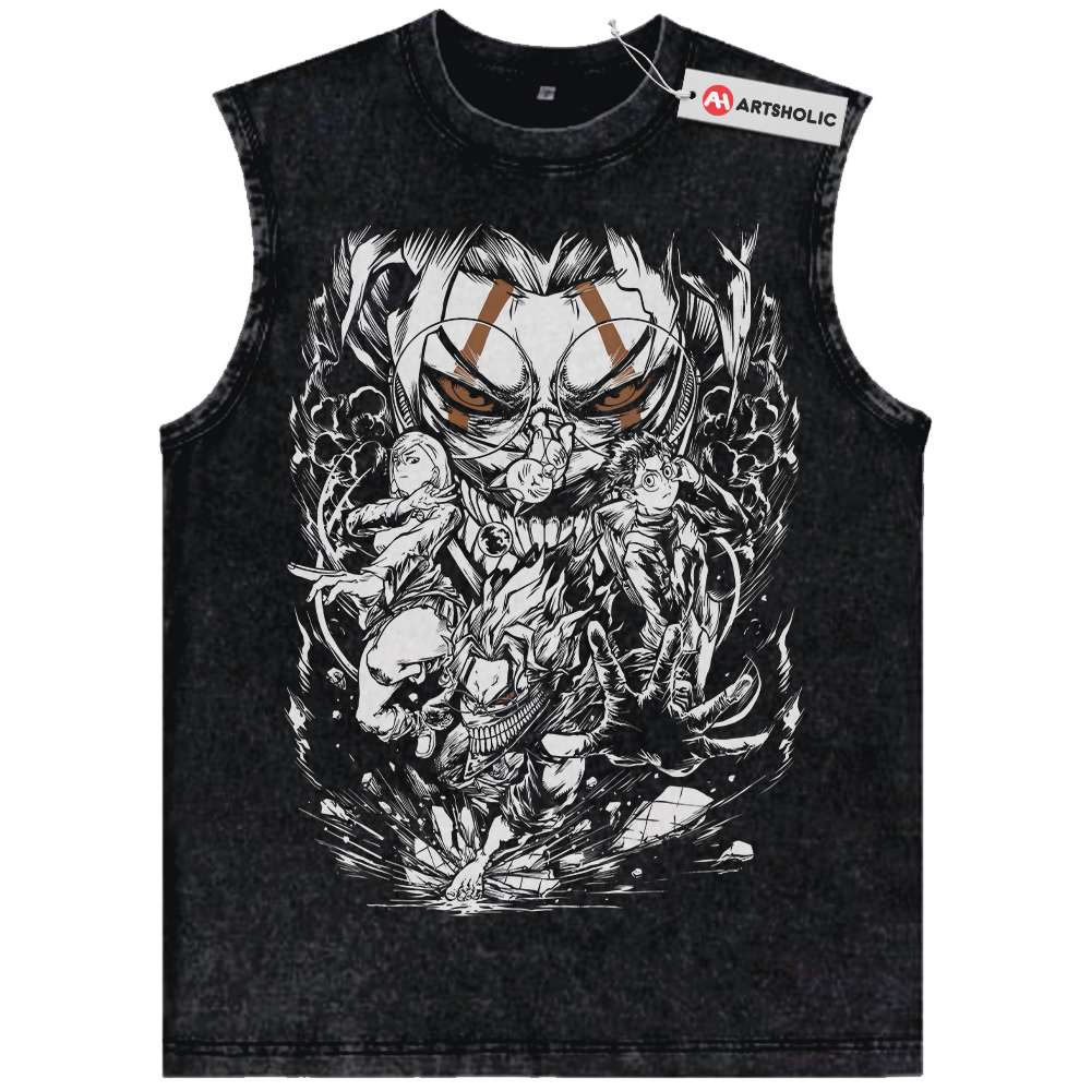 Okarun Tank Top, Dandadan Tank Top, Anime Tank Top, Vintage Tank Top