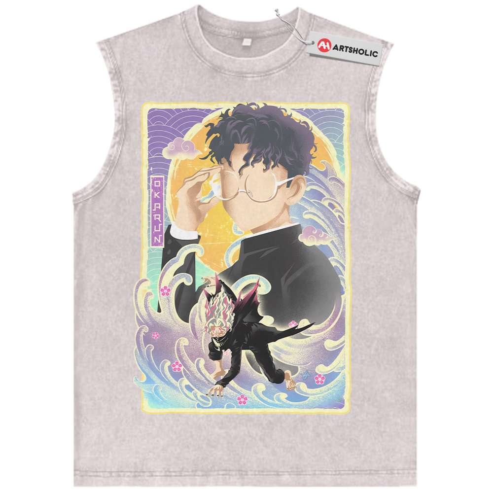 Alternative view of Okarun Tank Top, Dandadan Tank Top, Anime Tank Top, Vintage Tank Top