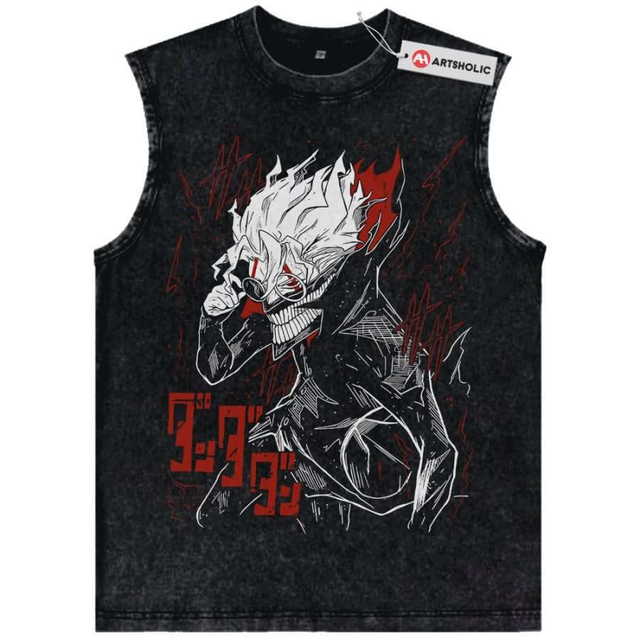 Alternative view of Okarun Tank Top, Dandadan Tank Top, Anime Tank Top, Vintage Tank Top