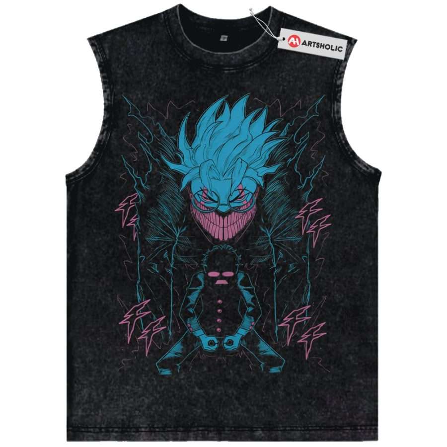 Alternative view of Okarun Tank Top, Ken Takakura Tank Top, Dandadan Tank Top, Anime Tank Top, Vintage Tank Top