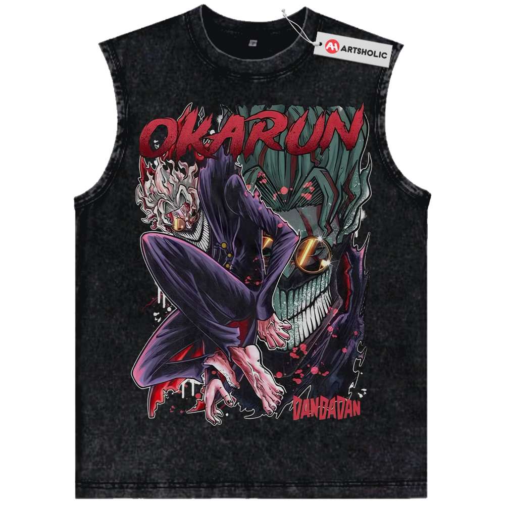Okarun Tank Top, Ken Takakura Tank Top, Dandadan Tank Top, Anime Tank Top, Vintage Tank Top