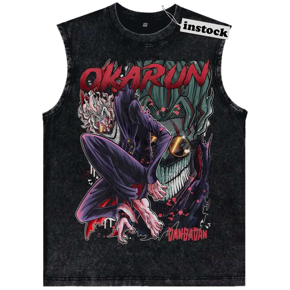 Okarun Tank Top, Ken Takakura Tank Top, Dandadan Tank Top, Anime Tank Top, Vintage Tank Top