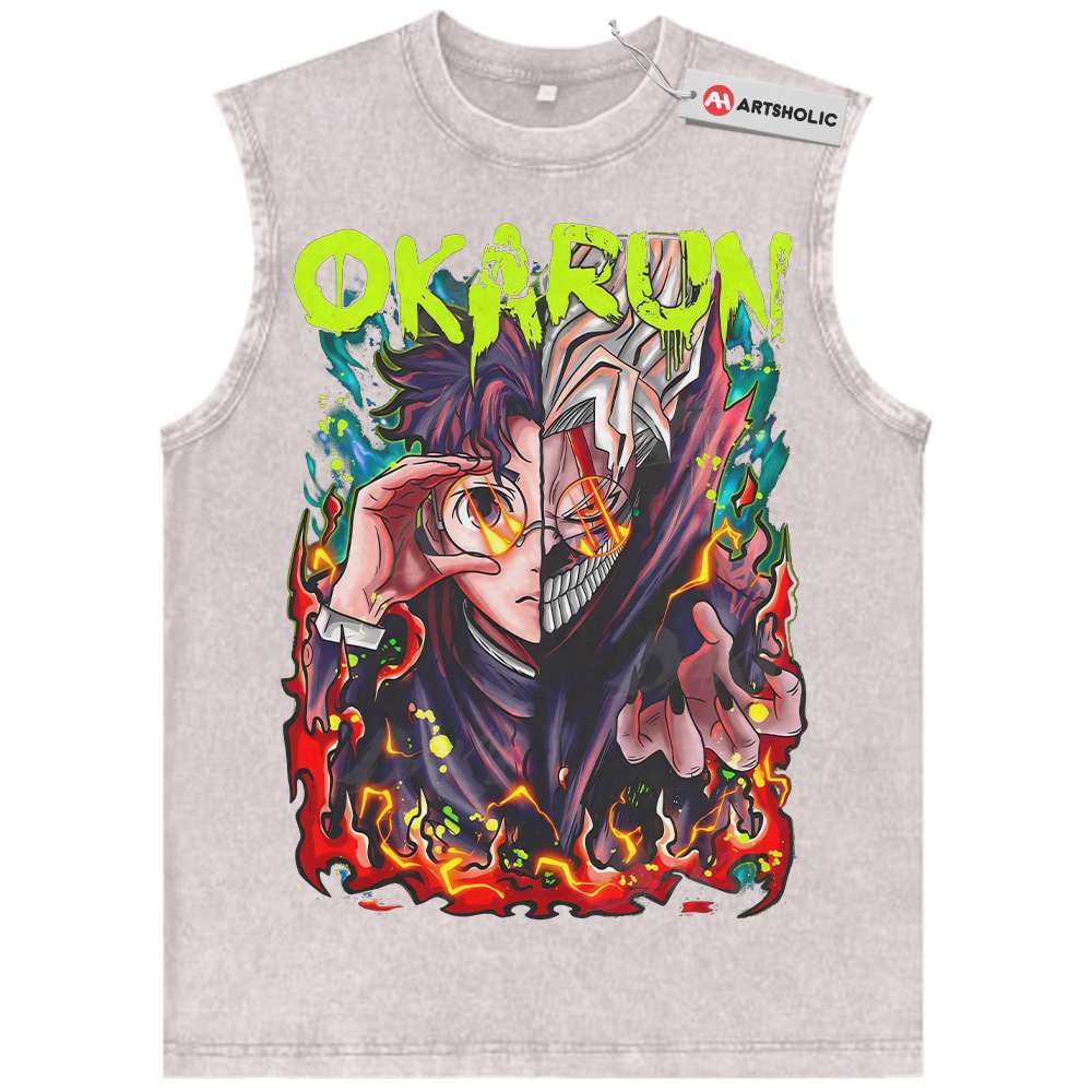 Alternative view of Okarun Tank Top, Ken Takakura Tank Top, Dandadan Tank Top, Anime Tank Top, Vintage Tank Top