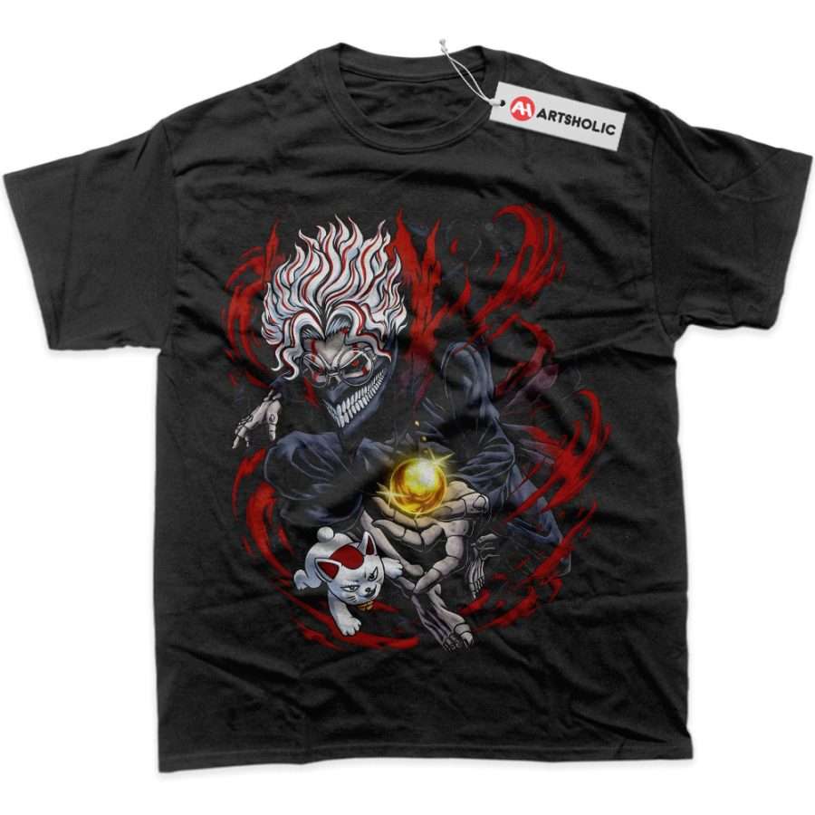 Alternative view of Okarun vs Turbo Granny Shirt, Dandadan Shirt, Anime Shirt, Graphic Tee