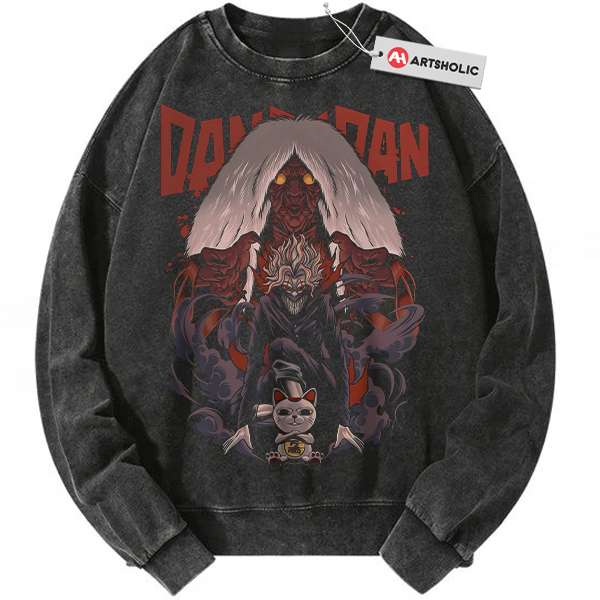 Okarun vs Turbo Granny Sweatshirt, Dandadan Sweatshirt, Anime Sweatshirt, Vintage Sweater