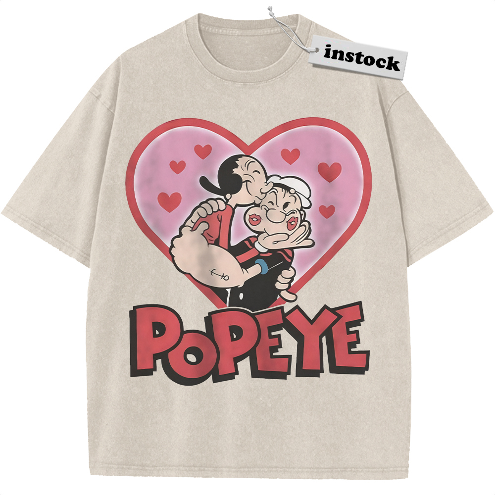 Olive Oyl vs Popeye Shirt, Valentine's Day Shirt, Animated Shirt, Vintage Tee