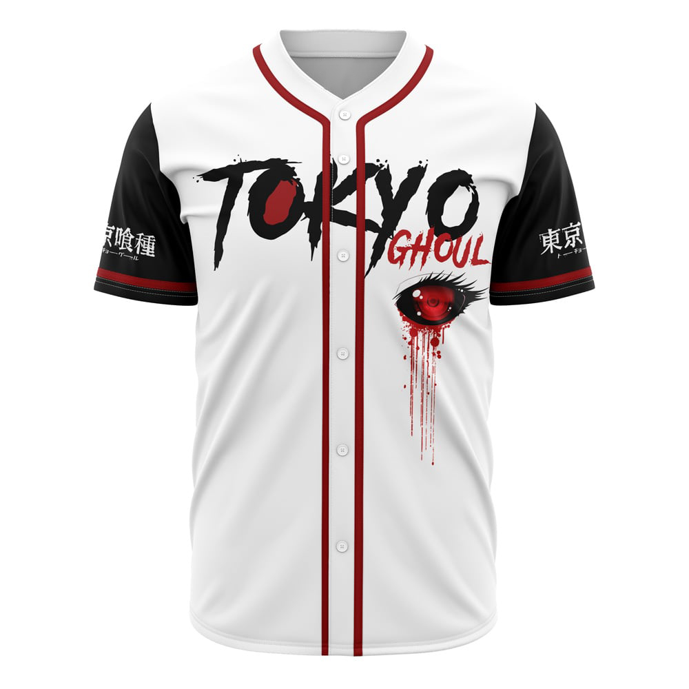One Eyed Ghoul Tokyo Ghoul Custom Baseball Jersey - Otaku Hall