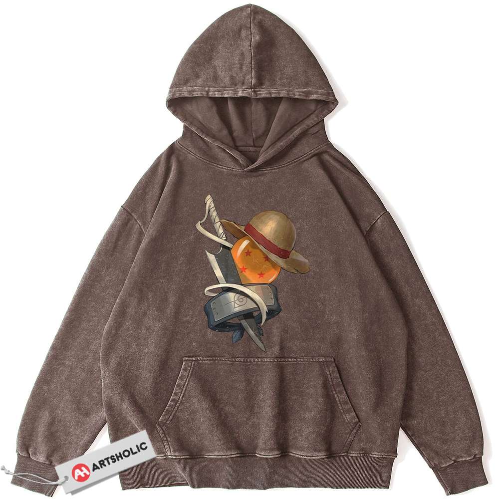 Alternative view of One Piece Hoodie, Naruto Hoodie, Dragon Ball Z Hoodie, Bleach Hoodie, Anime Hoodie, Vintage Hoodie