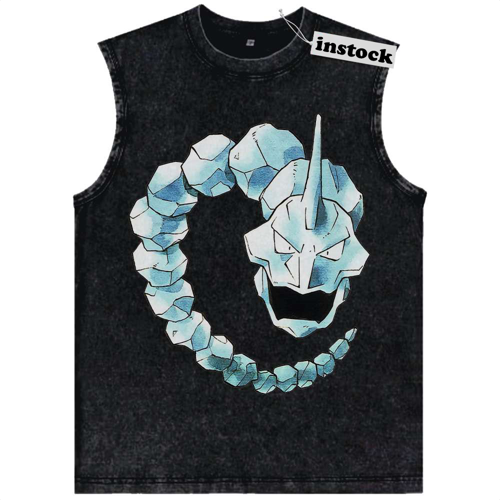 Onix Tank Top, Pokemon Tank Top, Anime Tank Top, Vintage Tank Top