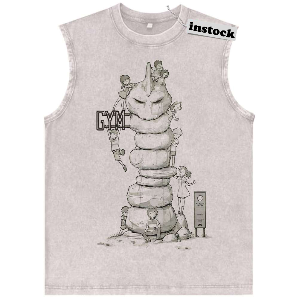 Onix Tank Top, Pokemon Tank Top, Anime Tank Top, Vintage Tank Top