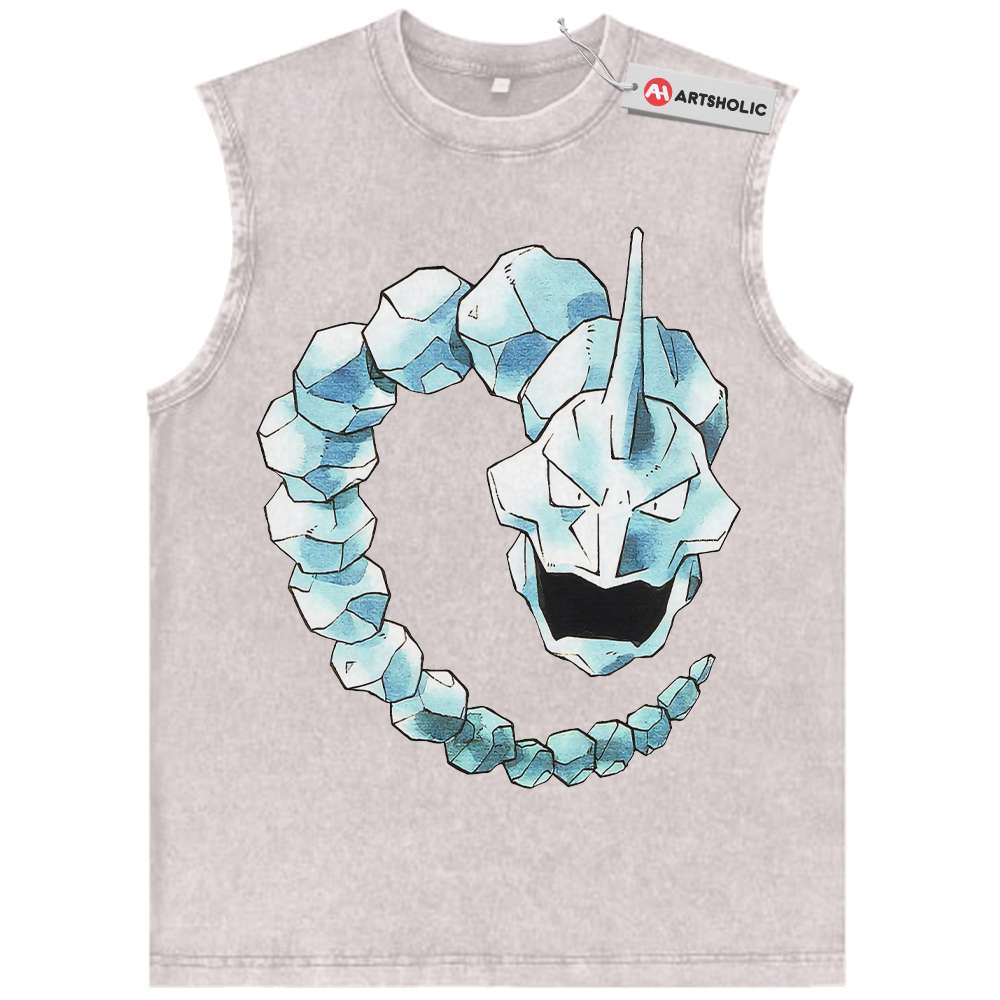 Alternative view of Onix Tank Top, Pokemon Tank Top, Anime Tank Top, Vintage Tank Top