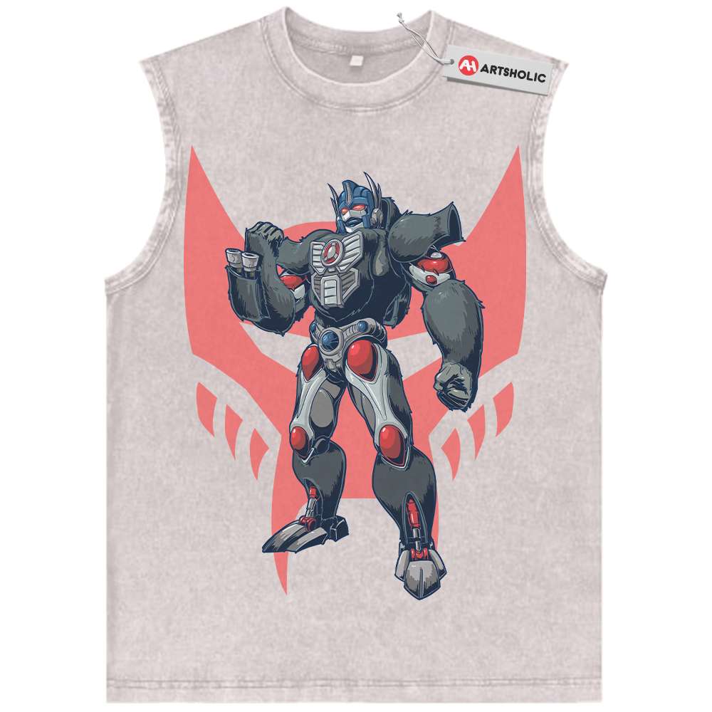 Alternative view of Optimus Primal Tank Top, Beast Wars: Transformers Tank Top, Movie Tank Top, Vintage Tank Top