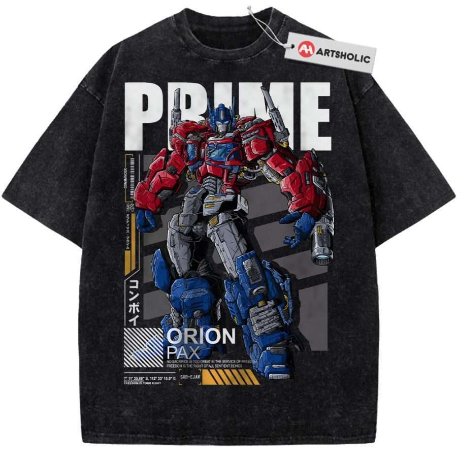 Alternative view of Optimus Prime Shirt, Transformers Shirt, Movie Vintage T-Shirt