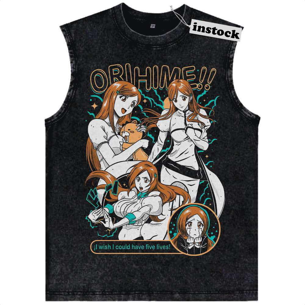 Orihime Inoue Tank Top, Bleach Tank Top, Anime Tank Top, Vintage Tank Top