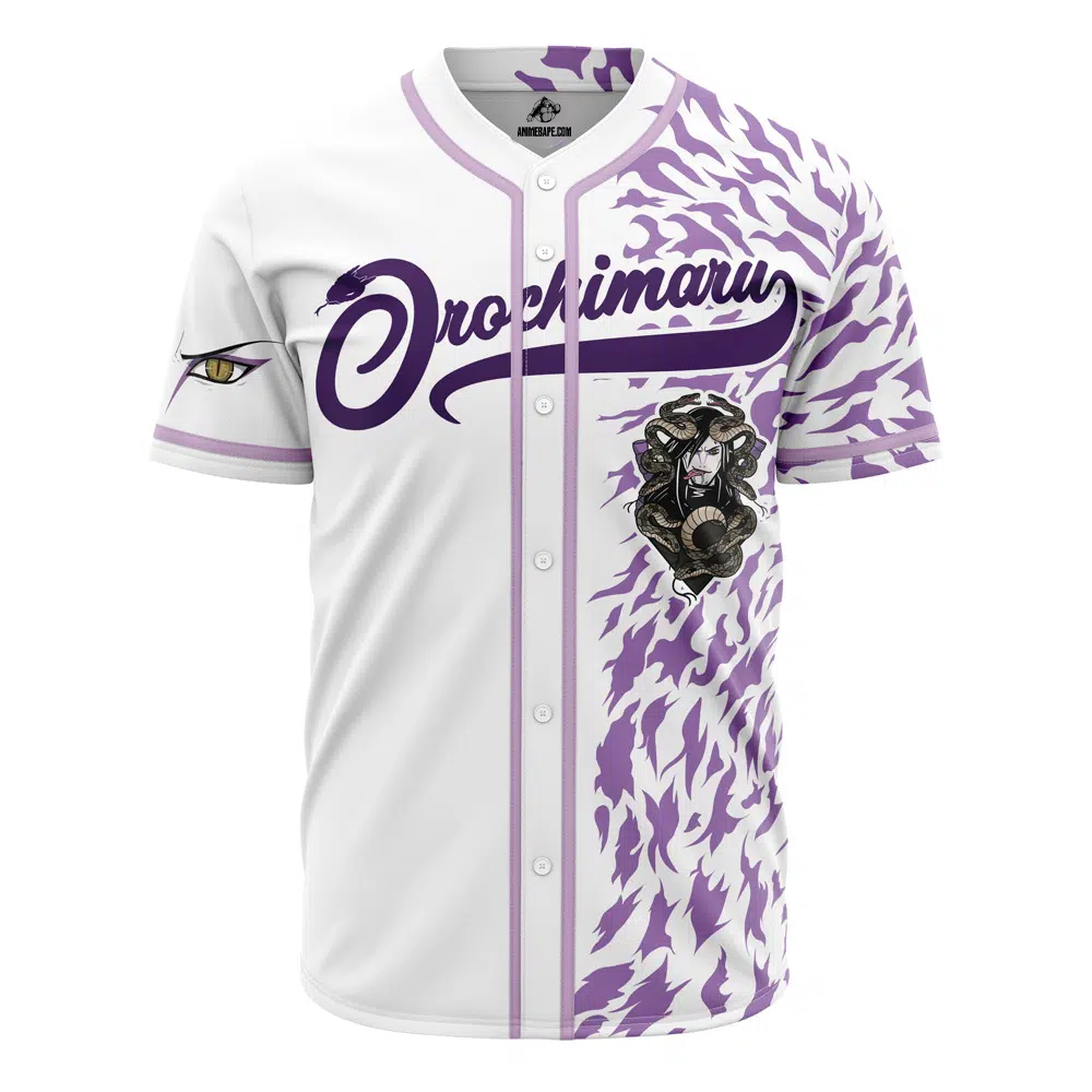 Orochimaru Naruto Custom Baseball Jersey - Otaku Hall