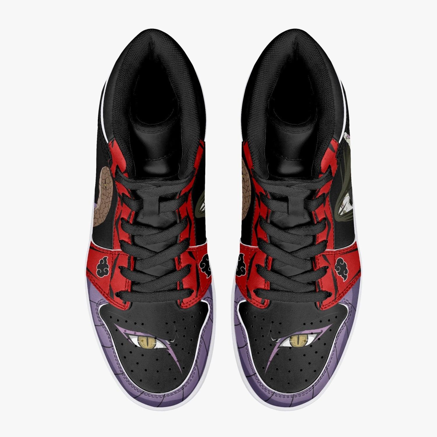 Orochimaru Red Cloud Ninja Custom Sneaker Mid 1 Basketball Shoes - Otaku Hall