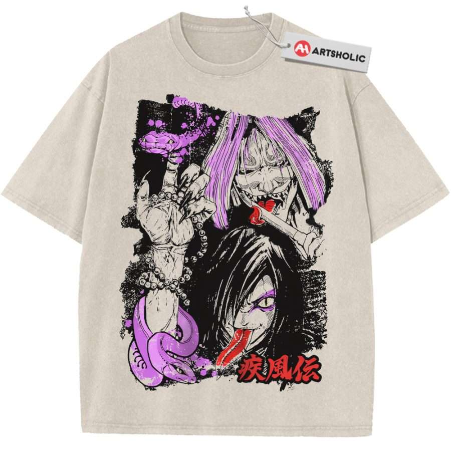 Alternative view of Orochimaru Shirt, Naruto Shirt, Anime Shirt, Vintage T-Shirt