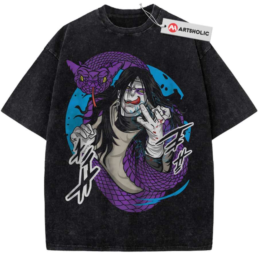 Alternative view of Orochimaru Shirt, Naruto Shirt, Anime Shirt, Vintage T-Shirt